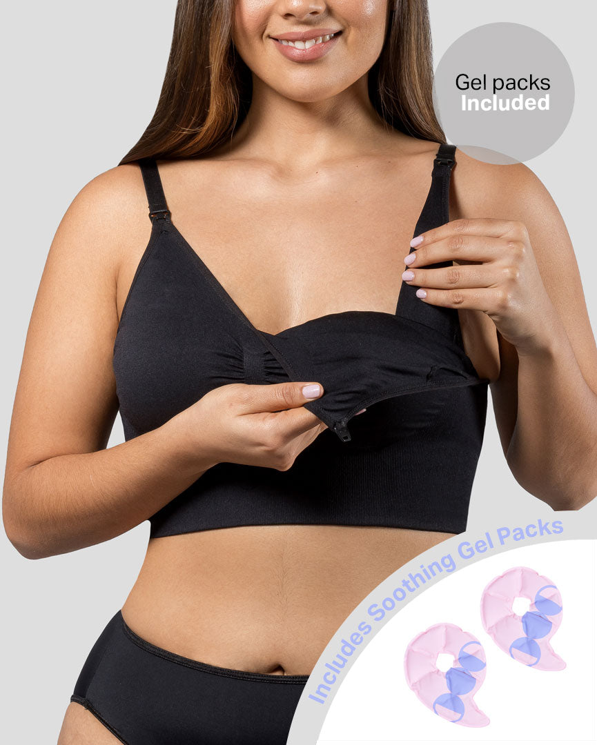 Comfort Bra Seamless Stretchy Available in 3 Colours S M L XL Easy
