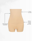 Calzón Postparto Alta Compresión Tipo Shorts